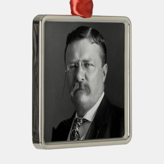 Theodore Roosevelt Teddy Präsident Republikaner Ornament Aus Metall (Rechts)