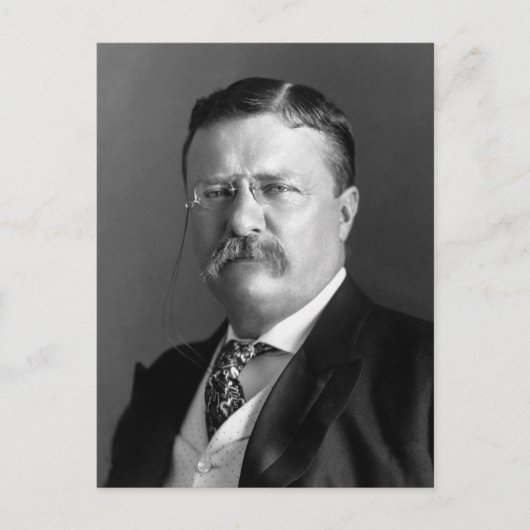 Theodore Roosevelt Teddy Präsident Republikaner Postkarte (Vorderseite)