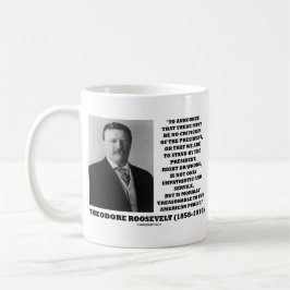 Theodore Roosevelt Treasonable American Public Kaffeetasse