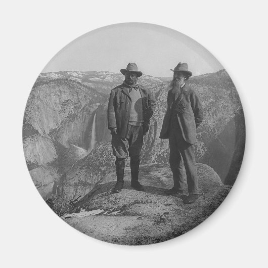 Theodore Roosevelt und John Muir am Glacier Point Magnet (Vorne)