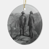 Theodore Roosevelt und John Muir im Keramik Ornament (Links)