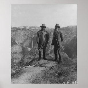 Theodore Roosevelt und John Muir im Poster