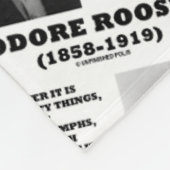 Theodore Roosevelt Wage Mutige Dinge Zitat Fleecedecke (Ecke)