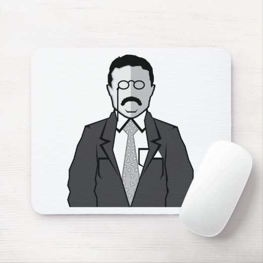Theodore- RooseveltCartoon Mousepad (Mit Mouse)