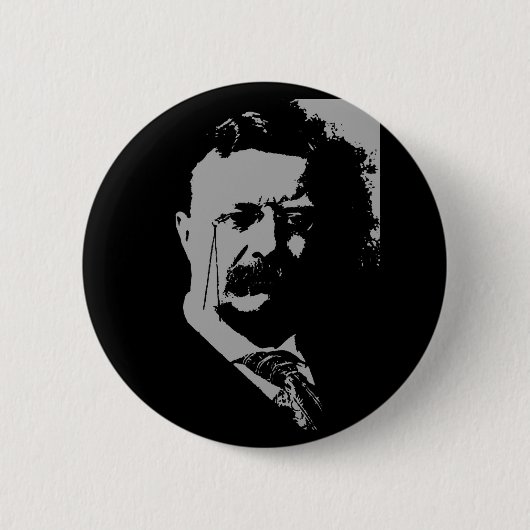 Theodore- RooseveltSilhouette Button (Vorderseite)