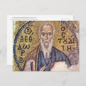 Theodore - Studio Byzantinisches Mosaikikon Postkarte (Vorne/Hinten)