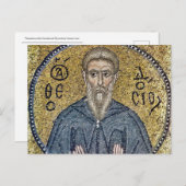 Theodosius das byzantinische Mosaikikon Postkarte (Vorne/Hinten)