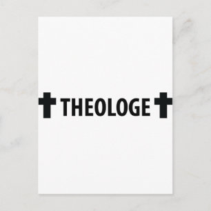 Theologe Kreuz Ikone Postkarte