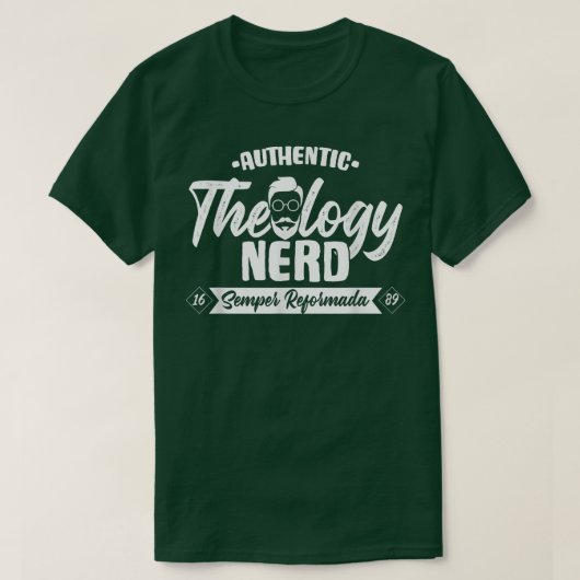 Theologie Nerd 1689 Reformiert Christliches Semina T-Shirt (Design vorne)