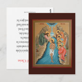 Theophany of Christ Prayer Card Postkarte (Vorne/Hinten)