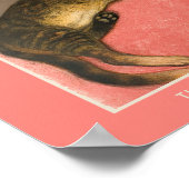 Théophile-Alexandre Steinlen, Katze auf einem Kiss Poster (Ecke)