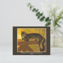 Théophile-Alexandre Steinlen, Katze auf einer Balu