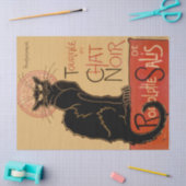 Théophile Steinlen Le Chat Noir Decoupage Seidenpapier (Basteln)