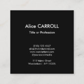 Theophile Steinlen - Le Chat Noir - QR-Code Quadratische Visitenkarte (Rückseite)