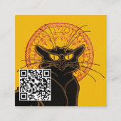 Theophile Steinlen - Le Chat Noir - QR-Code Quadratische Visitenkarte (Vorderseite)