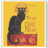 Theophile Steinlen - Le Chat Noir Vintag Aufkleber (Vorderseite)