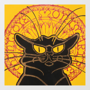 Theophile Steinlen - Le Chat Noir Vintag Fensteraufkleber