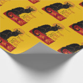 Theophile Steinlen - Le Chat Noir Vintag Geschenkpapier (Ecke)