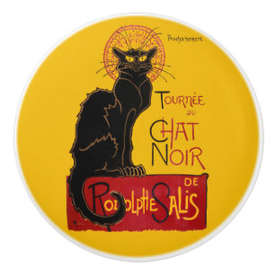 Theophile Steinlen - Le Chat Noir Vintag Keramikknauf