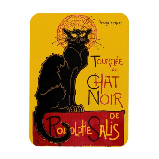 Theophile Steinlen - Le Chat Noir Vintag Magnet (Vertikal)