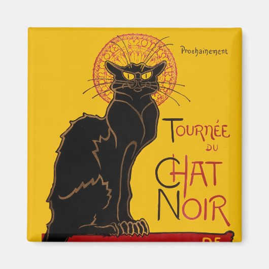 Theophile Steinlen - Le Chat Noir Vintag Magnet (Vorne)