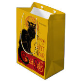 Theophile Steinlen - Le Chat Noir Vintag Mittlere Geschenktüte (Rückseite Schrägansicht)