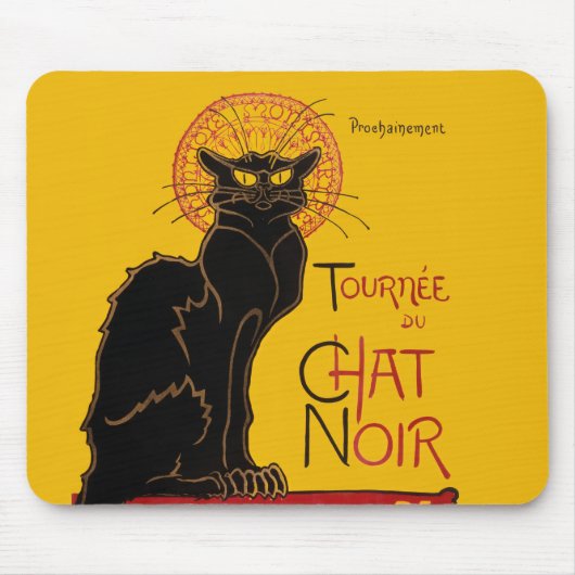 Theophile Steinlen - Le Chat Noir Vintag Mousepad (Vorne)