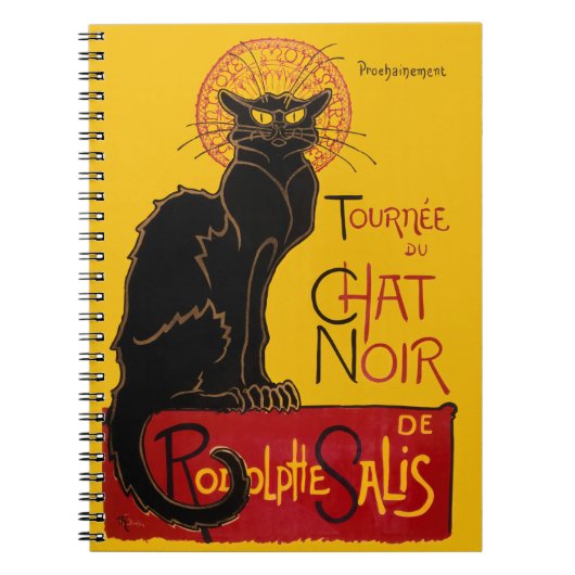 Theophile Steinlen - Le Chat Noir Vintag Notizblock (Vorderseite)