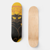Theophile Steinlen - Le Chat Noir Vintag Skateboard (Vorderseite)