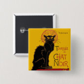 Theophile Steinlen - Le Chat Noir Vintage Button (Vorne & Hinten)