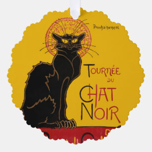 Theophile Steinlen - Le Chat Noir Vintage Ornament Karte