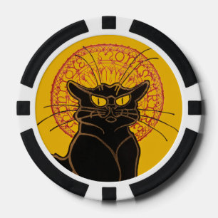 Theophile Steinlen - Le Chat Noir Vintage Pokerchips