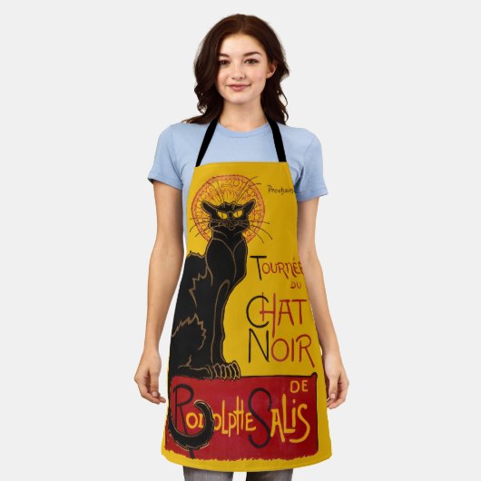Theophile Steinlen - Le Chat Noir Vintage Schürze (Getragen)
