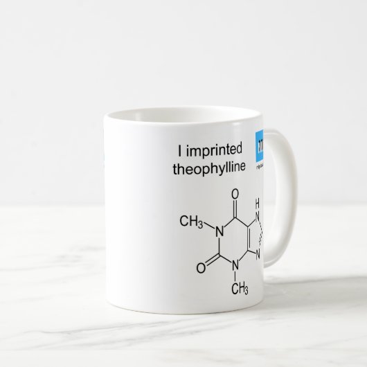 Theophyllin-Template-Tasse Kaffeetasse (VorderseiteRechts)