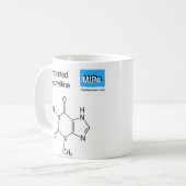 Theophyllin-Template-Tasse Kaffeetasse (Vorderseite Links)