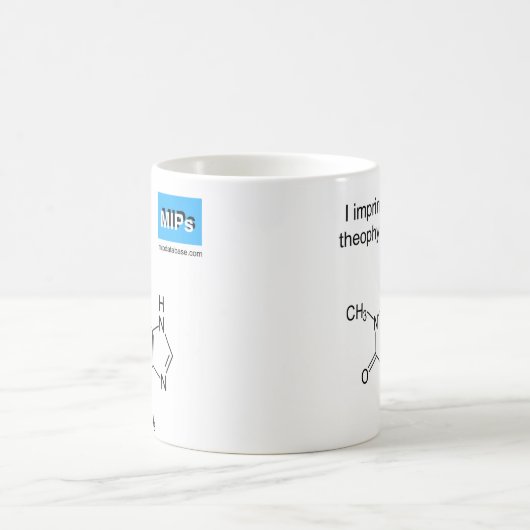 Theophyllin-Template-Tasse Kaffeetasse (Mittel)