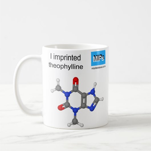 theophylline Template Tasse Kugel und Stick (Links)
