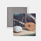 Theorbo, 1637 magnet (Vorderseite/Rückseite)