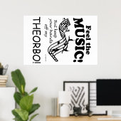 Theorbo Feel Musik Poster (Heimbüro)