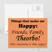 Theorbo freut mich postkarte (Vorne/Hinten)