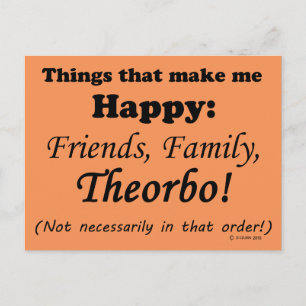 Theorbo freut mich postkarte