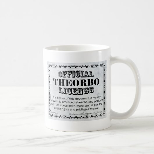 Theorbo-Lizenz Kaffeetasse (Rechts)