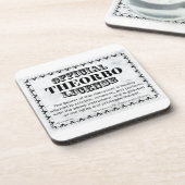 Theorbo-Lizenz Untersetzer (Linke Seite)