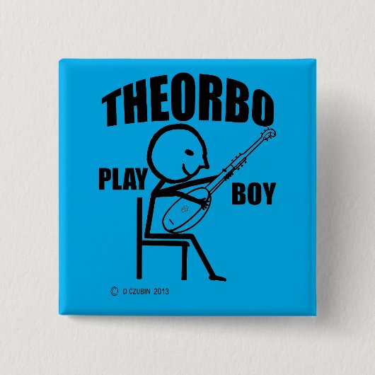 Theorbo Play Boy Button (Vorderseite)