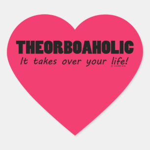 Theorboaholischer Heart Sticker
