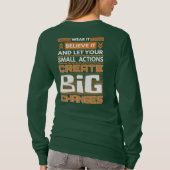 Theoretischer T - Shirt des Schmetterlingseffekts (Rückseite)