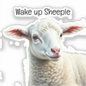 Theoretisches Zitat zur Verschwörung von Schafen g Aufkleber (Vorderseite)