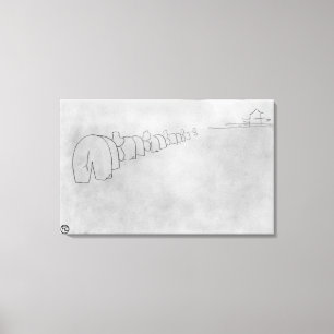 Theorie der Elefanten, 1896 Leinwanddruck