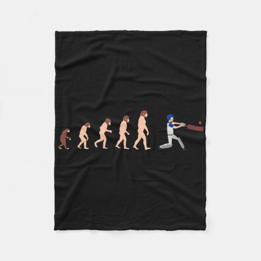 Theorie der Evolution Cricket-Spieler Lustig Fleecedecke (Vorderseite)