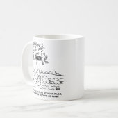 Theorie der Evolution. Fischen in einem Nest Kaffeetasse (Vorderseite Links)